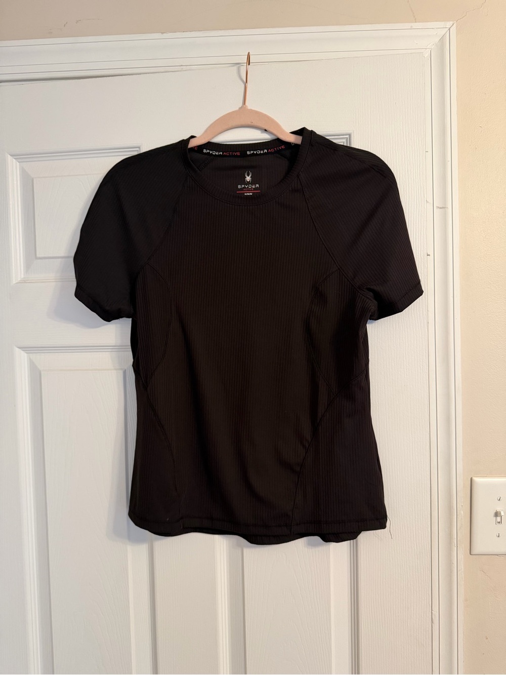 Spyder Black Short Sleeve Athletic Tee